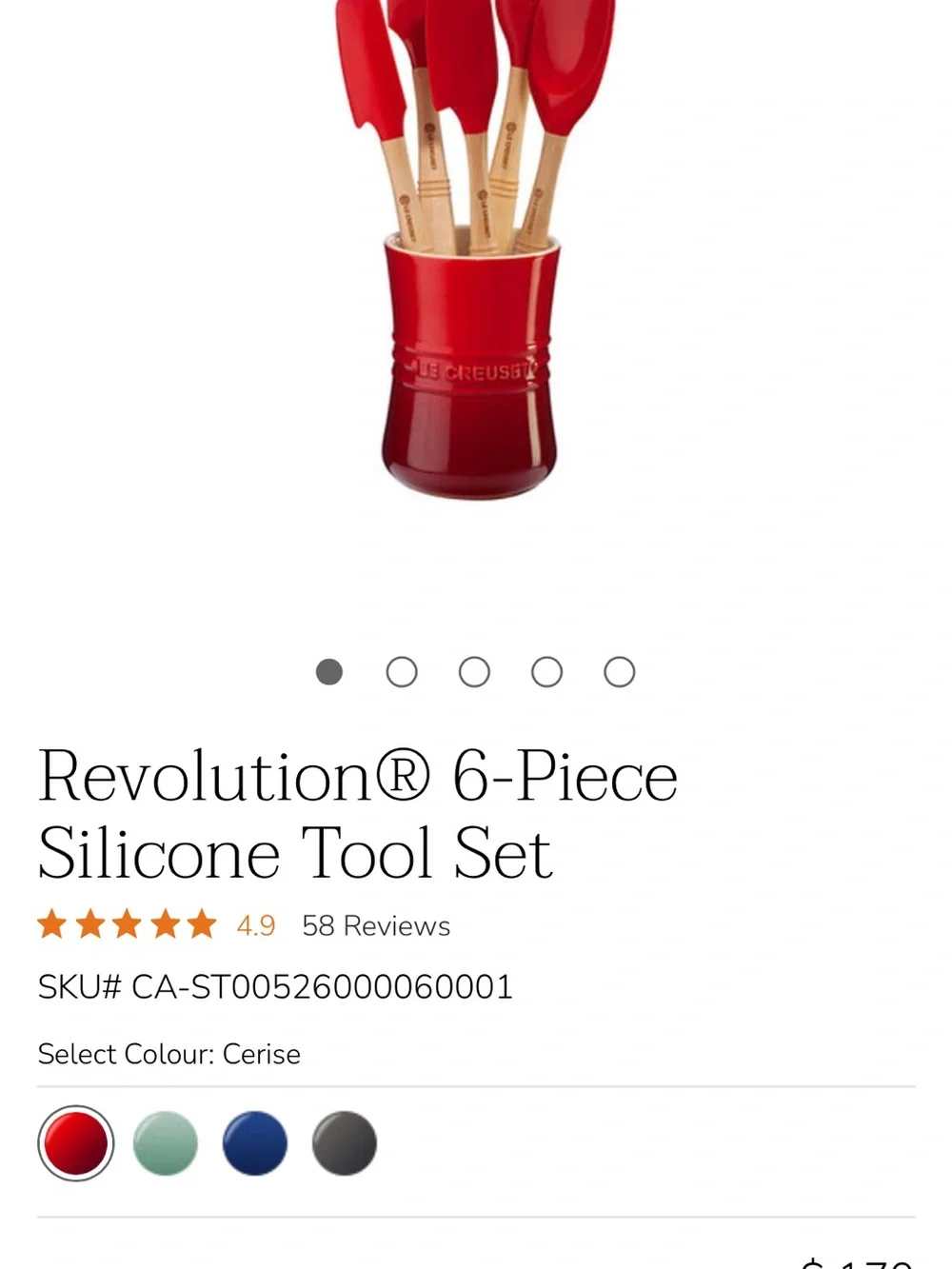 Le Creuset 6 pc Revolution Utensil Set